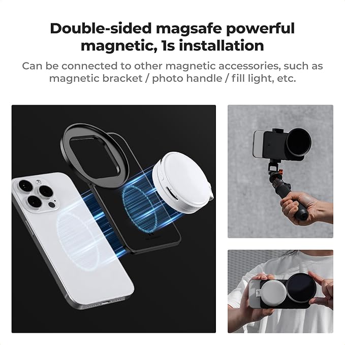 K&F CONCEPT 6.1inch Magnetic Lens Filter Mount Adapter with 67mm CPL Filter | Compatible with iPhone 17/16/15/14/13/12, 16/15/14/13/12 Pro, FA201 - Image 5