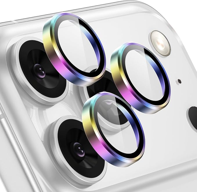 Tensea Camera Lens Protector Compatible for iPhone 17 Pro Max/17 Pro | Metal Aluminum Alloy Tempered Glass Cover Camera Screen Protector Accessories, Case Friendly by Tensea