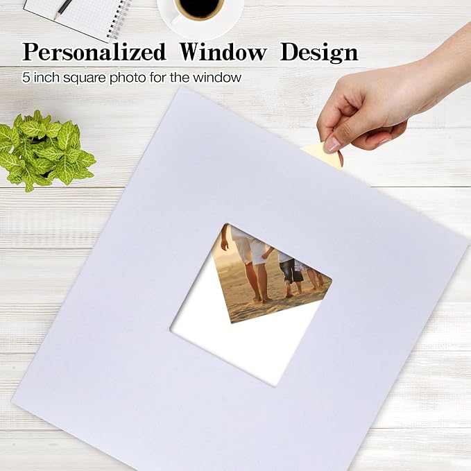 potricher Photo Album 4x6 Pictures, 600 Pockets, Linen Cover, White | Linen Cover, Front Window, Large Capacity 4x6 Picture Albums, Photo Book for Family, Wedding, Anniversary, Baby, Keepsake - Image 2