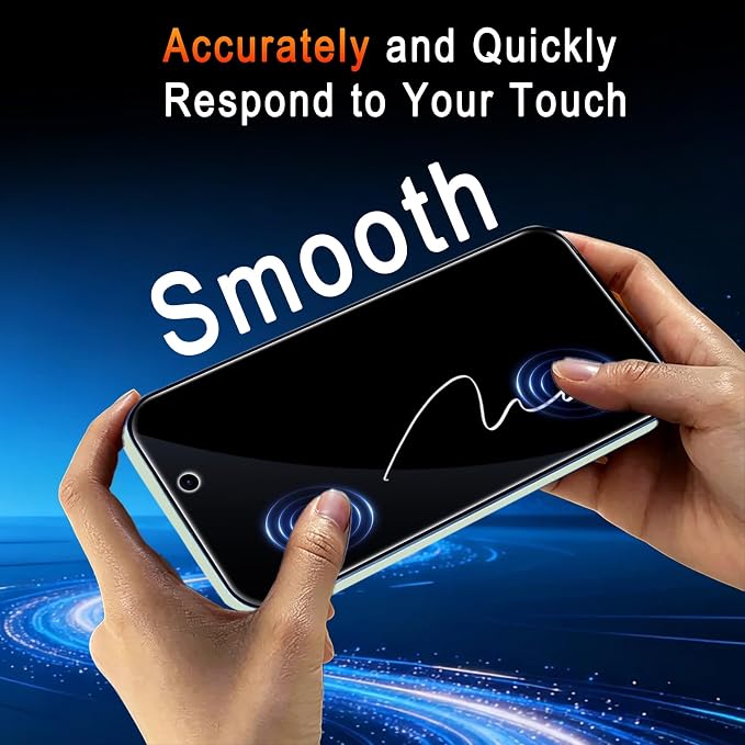 TZGZT Privacy Screen Protector for iPhone 15, Tempered Glass, Case Friendly | 3 Pack, 9H+ Military Grade Shatterproof, Anti-Scratch, HD, Easy Installation, Bubble Free, Includes Camera Lens Protectors - Image 9