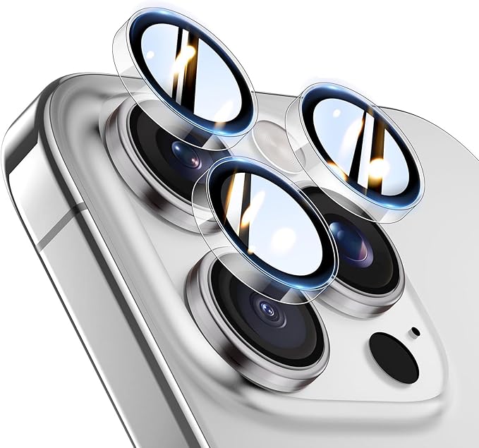 TOCOL Camera Lens Protector for iPhone 13 Pro Max/iPhone 13 Pro Tempered Glass HD Individual Scratch Resistant Camera Cover Accessories Case Friendly 2 Pack（Clear） by TOCOL