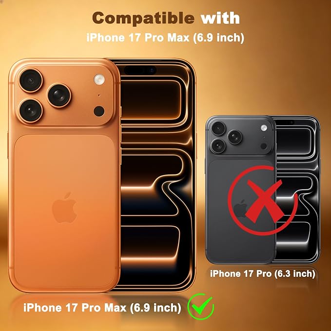 YWXTW 4 Pack Camera Lens Protector Compatible with iPhone 17 Pro Max (6.9 Inch), Full Coverage Tempered Glass Camera Lens Cover, [Night Shooting Mode] 0 Bubbles Case Friendly, High Definition - Image 3