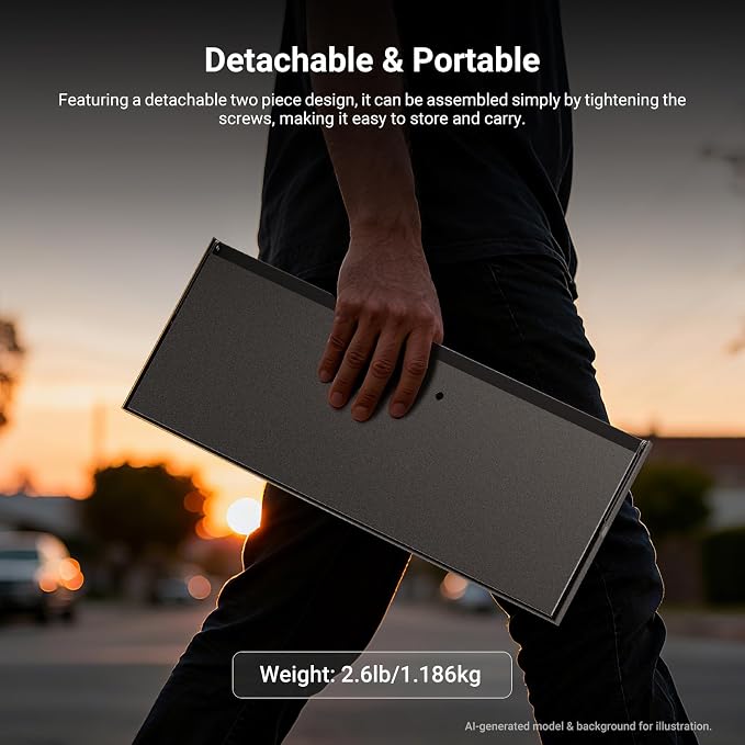 NEEWER 15"×11"×0.5" Metal Laptop Projector Notebook Tray Holder Detachable with 1/4" to 3/8" Screw Adapter for Tripod Mount Stand for Stage Meeting Outdoor Lecture (Tripod Stand NotIncluded), MS016A - Image 6
