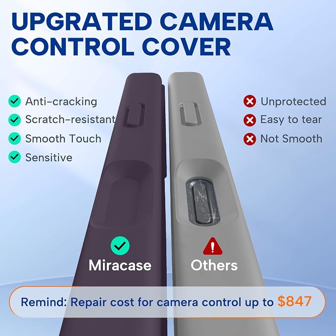 miracase Magnetic for iPhone 17 Pro Max Case, [Soft Anti-Scratch Microfiber Lining], Compatible with MagSafe, Liquid Silicone Case Shockproof Drop Protection Phone Case for 17 ProMax, Dark Purple - Image 6