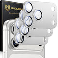 UniqueMe for 3 Pack iPhone 17 Pro Camera Lens Protector - All Silver | Drop Protection, Case Friendly, Acrylic Material, Camera Cover Screen, Update New Version by UniqueMe