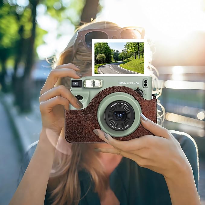 FINTIE Protective Case for Fujifilm Instax Wide 400 Instant Camera, Vintage Brown - Image 6