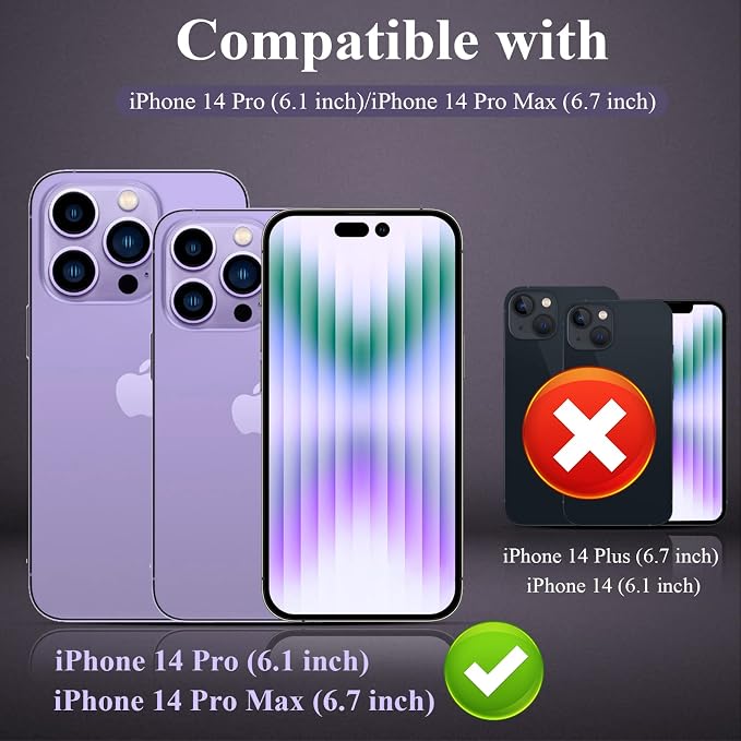 YWXTW [5 Pack Designed for iPhone 14 Pro Max Camera Lens Protector, for iPhone 14 Pro Camera Lens Protector, Night Shooting Mode, Anti Scratch HD Clear 9H Hardness Tempered Glass - Image 2