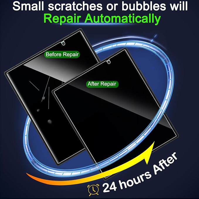 IMBZBK Privacy Screen Protector for Samsung Galaxy Z Fold 8 Ultra/Z Fold 7 | 2+2+2 Pack, 9H+ Hardness, Military Grade Shatterproof, Case Friendly, Bubble Free Auto-Dust Removal - Image 8