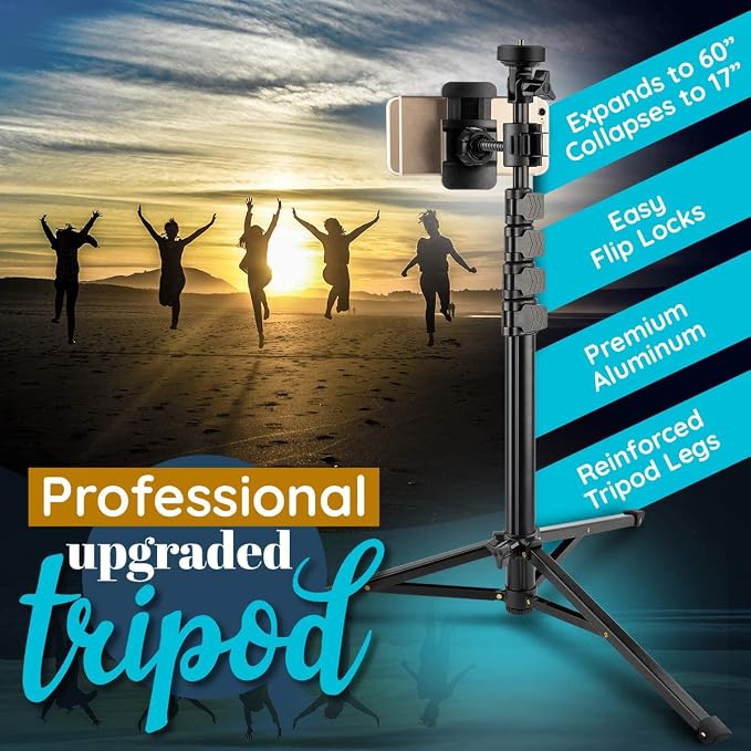 GearLight 12" LED Ring Light Stand and Phone Holder - Selfie Light Tripod w/Adjustable Height and Lighting Modes for TikTok, YouTube, Zoom, Video Recording, Computer, Makeup & Photography - Image 7