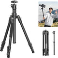 ULANZI TT53 Camera Tripod, 70.8” Travel Tripod for DSLR/Phone, Heavy Duty Fold Portable Stand with 360° Ball Head UKA Quick Release Plate, Lightweight Compact for Photography Vlogging Video Shooting by ulanzi