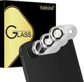 (3 Pack) Camera Lens Protector for iPhone 17e / iPhone 16e, Aluminum Alloy Sapphire Glass Camera Screen,Anti Scratch, Bubble Free,Tempered Glass Screen Protecto - Silver by Unknown