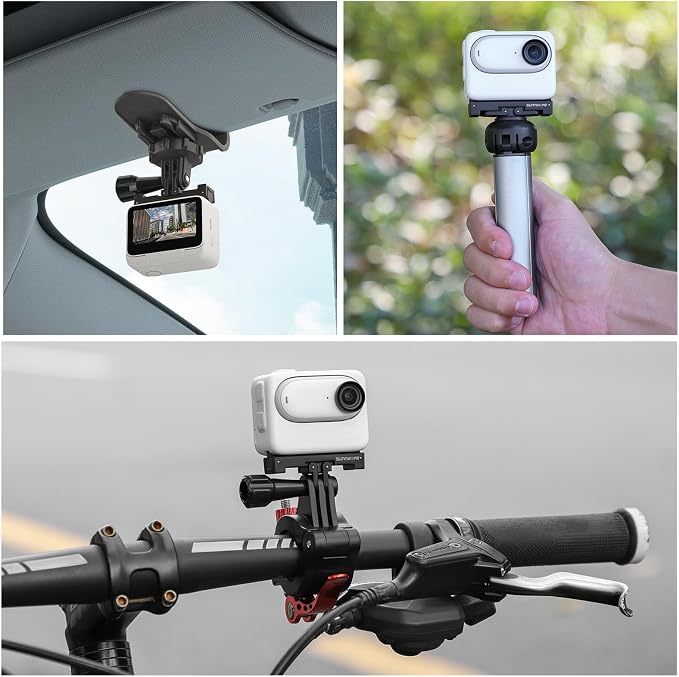 Magnetic Quick-Release Mount for Insta 360 Go 3s Accessories | Aluminum Alloy Camera Mount Adapter With 1/4" Threaded Port For Tripods & Selfie Sticks, Vlogging - Image 7