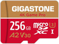 [5-Yrs Free Data Recovery] GIGASTONE 256GB Micro SD Card, 4K Game Pro, MicroSDXC Memory Card for Nintendo-Switch 1, GoPro, Action Camera, DJI, UHD Video, R/W up to 100/60MB/s, UHS-I U3 A2 V30 C10 by Gigastone
