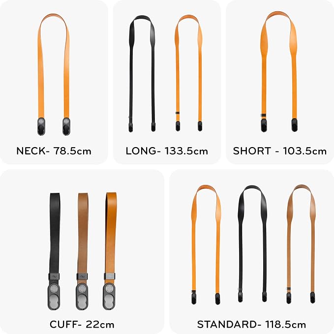 Peak Design Leather Camera Strap – Full-Grain Tan, 46.65" Cross-Body, Quick Release, 100 lb Capacity, for Photographers - Image 2