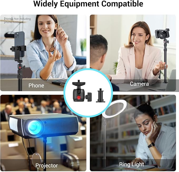 SMALLRIG Camera Mount C Stand, 15"-35" Adjustable Desk Clamp Table Tripod | Tabletop C Clamp Light Stand for Webcam, DSLR Camera, Ring Light, Live Streaming, Photo Video Shooting - Image 2