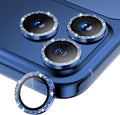 Camera Lens Protector for iPhone 15 Pro Max/15 Pro- Glitter Blue | 9H Tempered Glass, Metal Individual Camera Cover, Accessories, Anti-drop, Case Friendly, HD Clear, Anti-Scratch by WumigooProducts