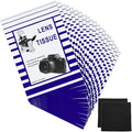 Outus 1500 Pcs Lens Cleaning Paper with 2 Cloths Camera Optics Wipe Booklet | Lint-free Tissue for Camera Lenses, Eyeglasses, Screens, Microscopes, Includes 2 Double Sided Microfiber Cleaning Cloths by Outus