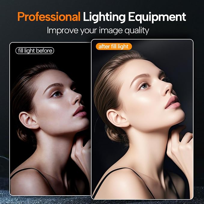 EMART 10" Ring Light with 55" Extendable Tripod Stands and Phone Holder | Dimmable LED Circle Round Light for Selfie Camera Photography, Makeup, YouTube Video, Vlogging, Live Streaming - Image 2