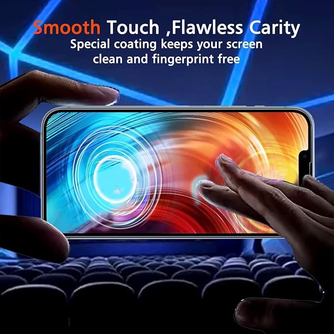Ferilinso Screen Protector for 14 Plus iPhone 14 Pro Max, Tempered Glass | 3 Pack, 9H+ Military-Grade Shatterproof, HD Clear, Case Friendly, Easy Installation Bubble Free, with Camera Lens Protector - Image 3