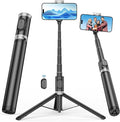 67" Selfie Stick Tripod with Wireless Remote for iPhone and Android | All-in-One Extendable Design, Compact Folded Size for Selfies, Video Recording, Live Streaming, Vlogging and Travel by SelfieStickTripodsforPhone