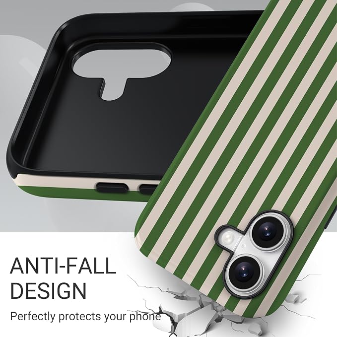 TPU Phone Case for iPhone 17, MagSafe Wireless Charging Compatible, Shockproof Slim Fit Protective Cover with Anti-Yellowing & Raised Camera Protection (Stripe 2, iPhone 17(6.3")) - Image 4