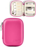 Digital Camera Case for KODAK PIXPRO FZ55/FZ45, Case Only, Rose Pink | Fits CAMKORY DC403 and Canon PowerShot ELPH 360 HS Compact Digital Cameras, Small Hard Shell Camera Pouch with Mesh Pocket by Linpr