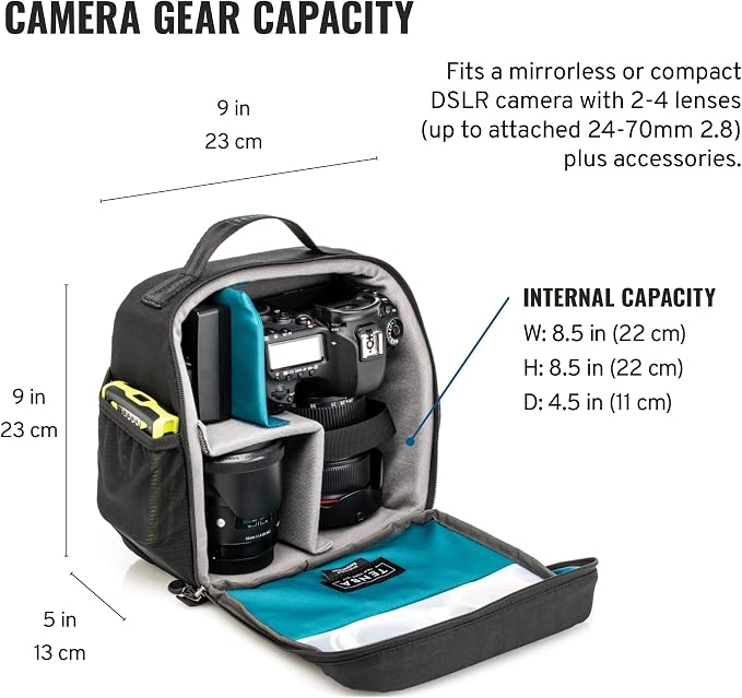 Tenba BYOB 9 DSLR Backpack Insert - Turns any bag into a camera bag for DSLR and Mirrorless cameras and lenses – Blue (636-623) - Image 2