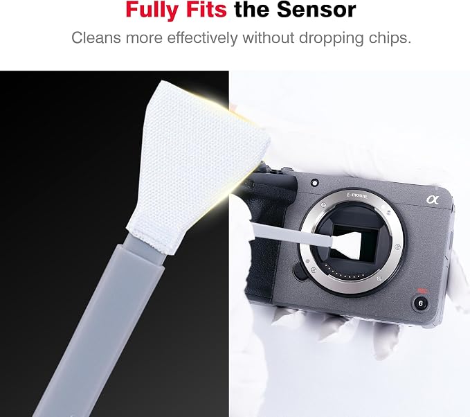 VSGO APS-C Sensor Cleaning Kit | for Nikon Sony Canon DSLR Camera Cleaning, 6Pcs 16mm Sensor Cleaning Swabs & 10ml Sensor Cleaner, VS-S02-6 - Image 3