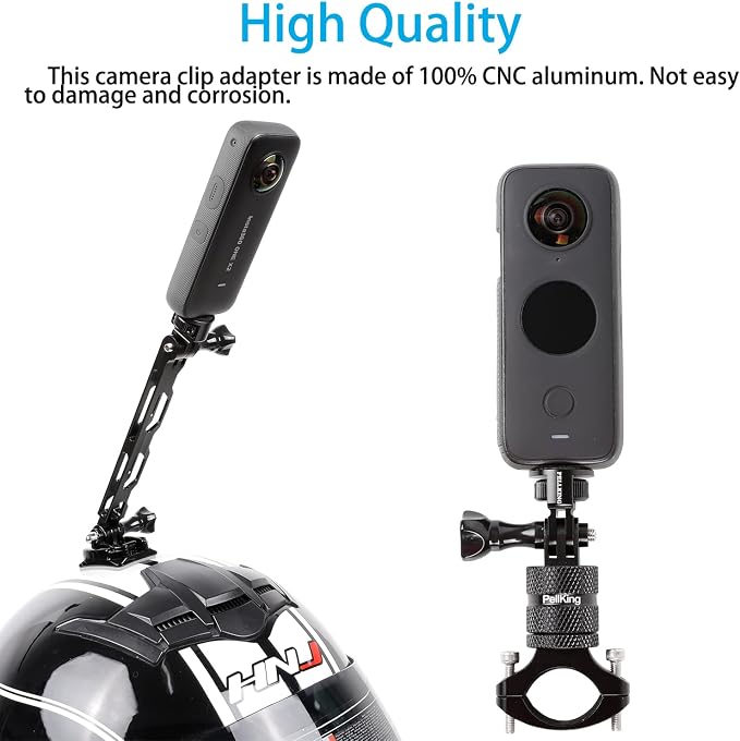 PellKing 1/4" Adapter Screw Head Camera Mount for Insta 360 | CNC Aluminum Tripod Conversion Adapter for Insta360 X6 X5 X4 X3 DJI OSMO 360 DJI Pocket 4 3 2 GoPro MAX 2 Camera Accessories - Image 6