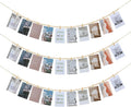 KLOGTSIND Hanging Photo Display with Clips, 3PCS Wood Bead Garland Banner | Photo String Banner with 10 Clips for Bedroom Room Dorm Cubicle, Picture Cards Artwork Display, Christmas Teen Girls Gifts by KLOGTSINDDirect