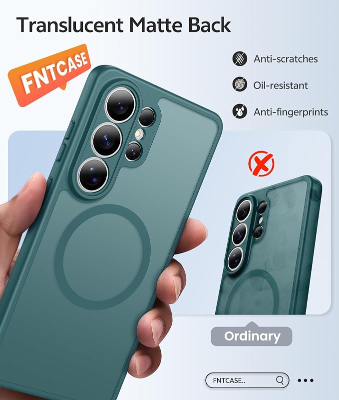 FNTCASE for Samsung Galaxy S26 Ultra Case, Compatible with Magsafe | Screen Protector, Full Camera Protection, Translucent Matte, 14FT Military Grade Drop Proof, Protective Phone Cover - Image 6