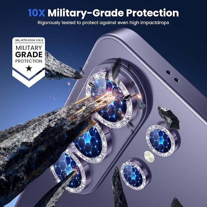 WSKEN for Samsung Galaxy S26 Ultra Camera Lens Protector - Ultra Thin | Case Friendly, 9H Shatterproof Tempered Glass, Anti Scratch Metal Circle, Camera Screen Protector Cover Accessories - Image 4
