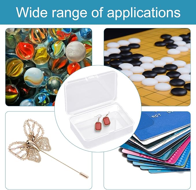 IOKUKI 8 Pcs Blank Playing Card Case, Clear Plastic Playing Game Card Storage Box Holder for Bank/Business/Game/PTCG Cards Not for Uno - Image 6