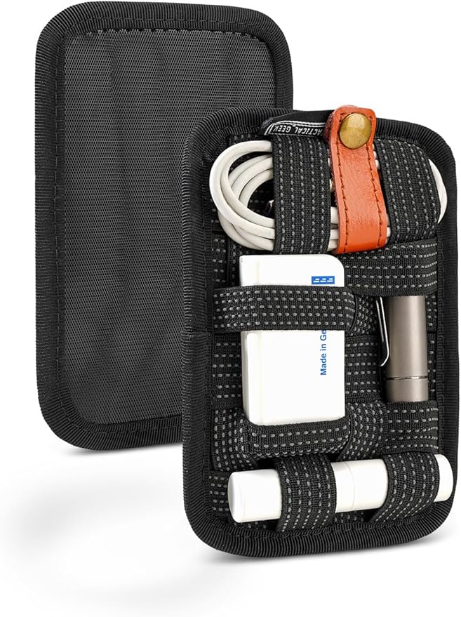 TACTICAL_GEEK EDC Organizer Board, Anti-Slip Elastic Woven Board, Utility Bag Insert Panel for Small Gear, Backpack Accessories (TCM11-S-Black) by TACTICAL_GEEK