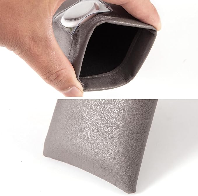 TRIUMPH VISION Eyeglass Case Glasses Case Soft Sunglass Pouch Sleeve 3 Pack | Slim Lightweight Alternative to Bulky Case, Leather Lined Protect Lens, Squeeze Easy to Use, Stylish Portable for Daily Use - Image 5