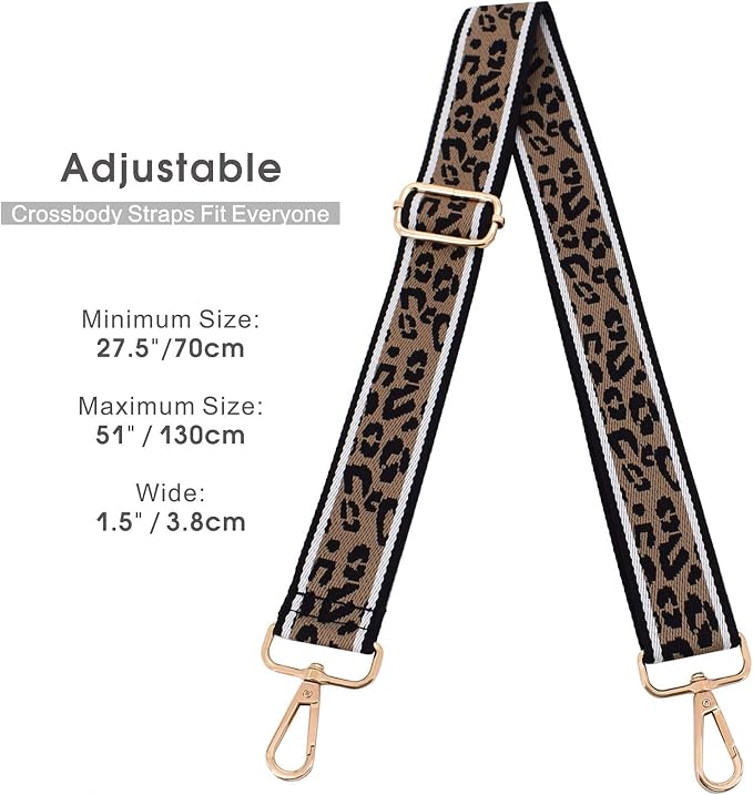 Replacement Purse Strap Shoulder Strap Adjustable Crossbody Strap for Women Crossbody Wide Shoulder Bag - Image 2