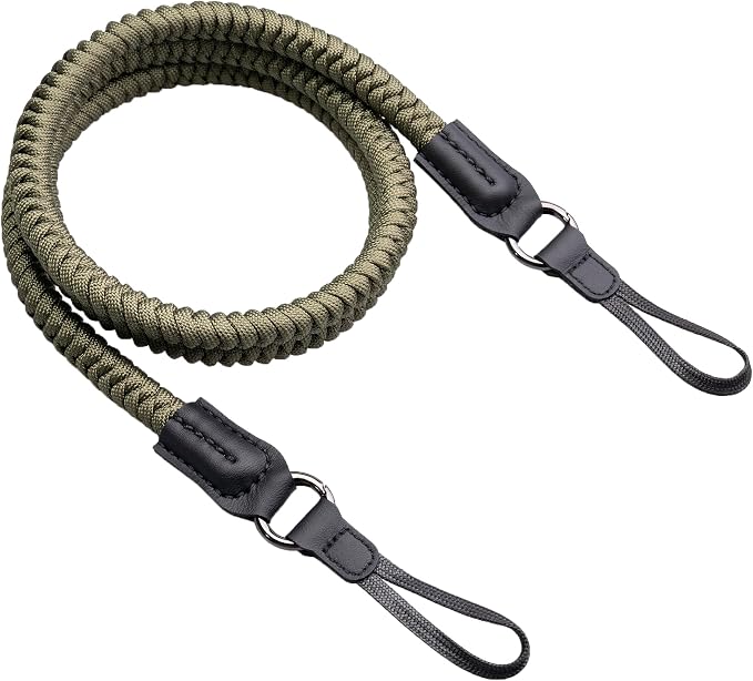VKO Camera Strap,Quick Release Camera Shoulder Strap | Paracord Woven Portable Camera Neck Strap, for SLR DSLR Digital Mirrorless Camera(Green) by VKO