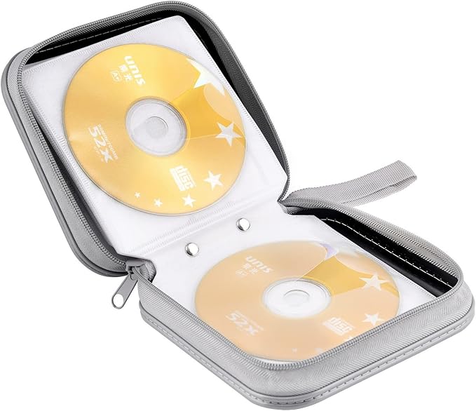 CD/DVD Case Wallet, 48 Capacity, Black, Plastic, Portable, Lightweight | Zipper‑DVD Organizer, Scratch‑Resistant Sleeves Shield Discs From Dust & Damp; Stores Music, Video, Gaming & Blu‑ray Discs - Image 5