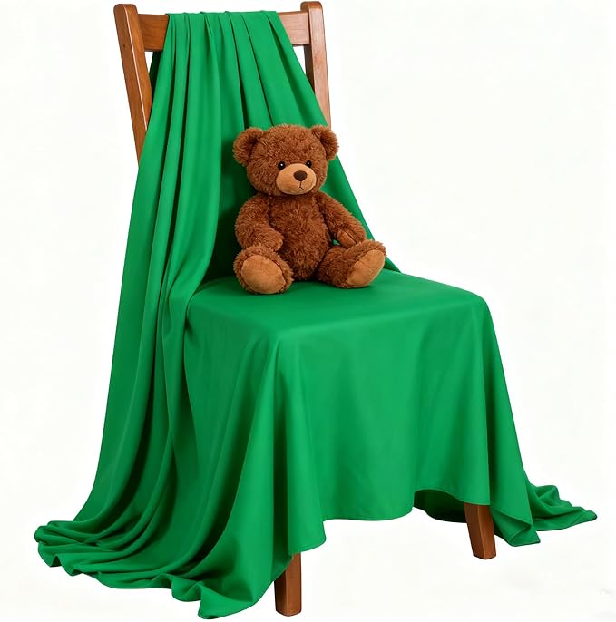 Green Screen Backdrop 6x9ft Photo Backdrop Chromakey Muslin Portrait Green Backdrop for PS Keying/Video Creation/Studio Portrait Shoots - Image 3
