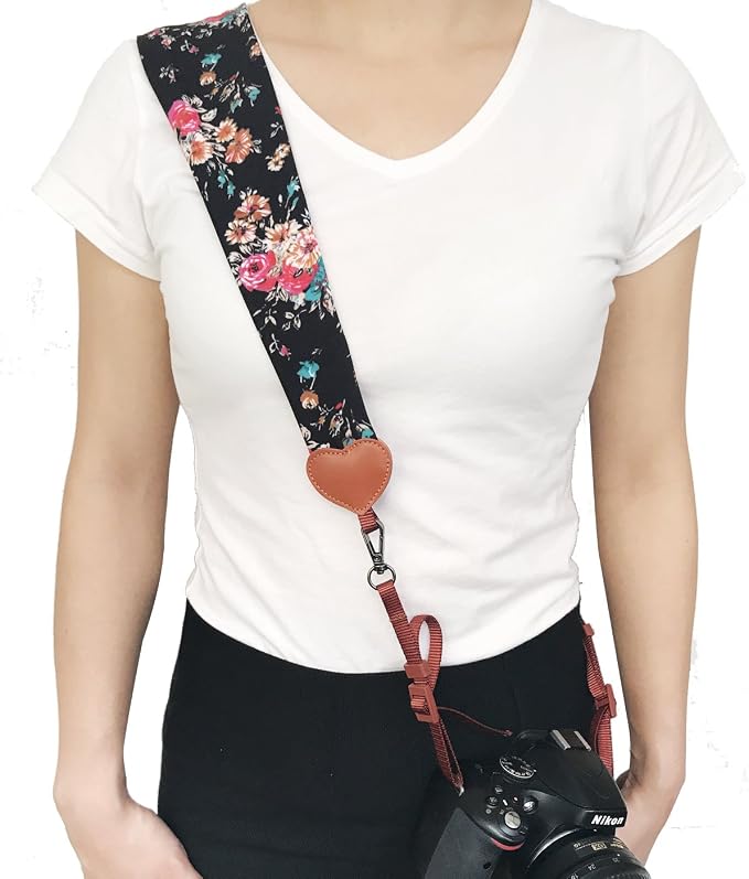 Alled Camera Neck Shoulder Belt Strap, Chevron Scarf Vintage Print Soft Coloful Camera Straps for Women/Men for DSLR/SLR - Image 7