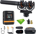 comica VM40 Wireless Shotgun Microphone,2.4G Super Cardioid Polar Pattern | 48kHz/32-bit Float Recording,Wired/Wireless Dual Modes,32G On-Board Recording for 40-Hour Storage by COMICA