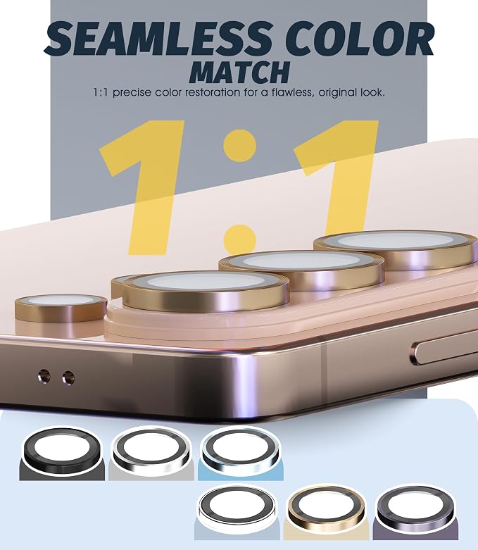 Orzero (2 Sets Camera Lens Protector for Samsung Galaxy S26 Ultra, [EZ Install] [Case-Friendly] 9H Tempered Glass Lens Cover, Military-Grade Shockproof, HD Clarity Anti-Glare (Gold) - Image 6