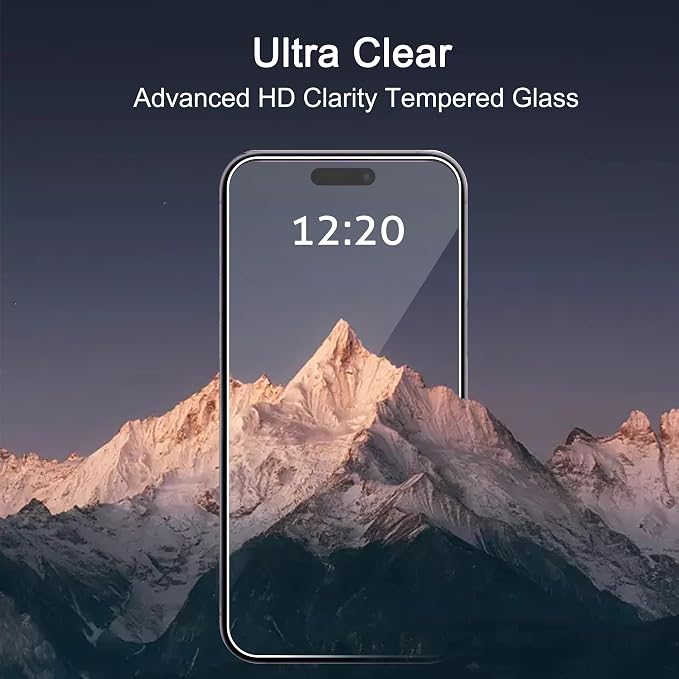 Ailun Screen Protector for iPhone 16 Plus/iPhone 15 Plus/iPhone 15 Pro Max | 3 Pack, 6.7 inch, Tempered Glass, Dynamic Island Compatible, Case Friendly, Not for iPhone 16 Pro Max 6.9 Inch - Image 4