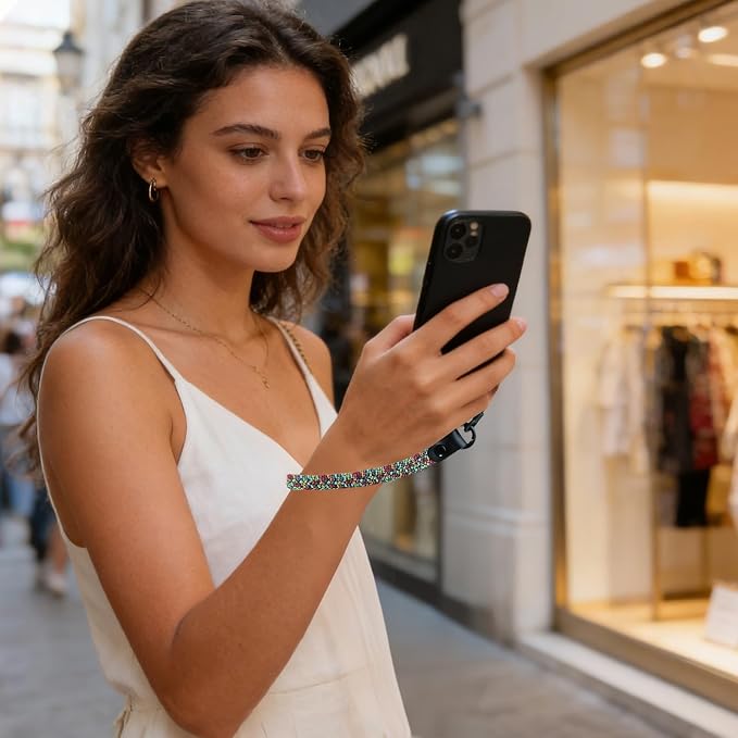 Elastic Nylon Wrist Lanyard for AirPods Case, Anti-Lost Strap for AirPods 1/2/3/Pro/Pro 2 Charging Case, Multi-Functional Wrist Strap for Phones Keys Cameras Small Gadgets, Jungle Mosaic - Image 7