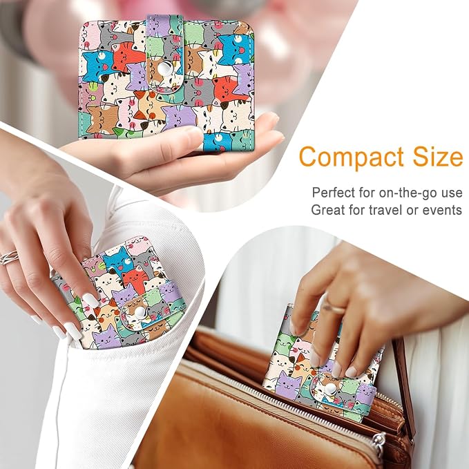 Cats Small Photos Album for 2x3 Inch Films, 56 Pockets | Mini Cute Picture Book, Wallet Size, for Polaroid Fujifilm Instax Mini Instant Camera Printer, Kpop Photocard Binder Holders - Image 6