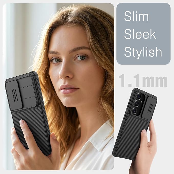 Nillkin for Samsung Galaxy S26 Plus Case with Camera Cover, [Lens Protection] Mil-Grade Shockproof Protective Bumper Hard Cover Slim Phone Case for Galaxy S26 Plus Cases Black - Image 5
