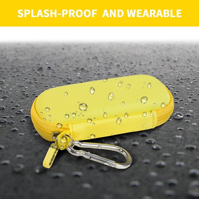 USB Flash Drive Case, SD Card/Thumb Drive/Memory Cards Holder, Bag Only | SDXC/SDHC Storage, Electronic Accessories Organizer for SanDisk / for Samsung, for Students/IT/Office/School/Travel, Yellow - Image 6