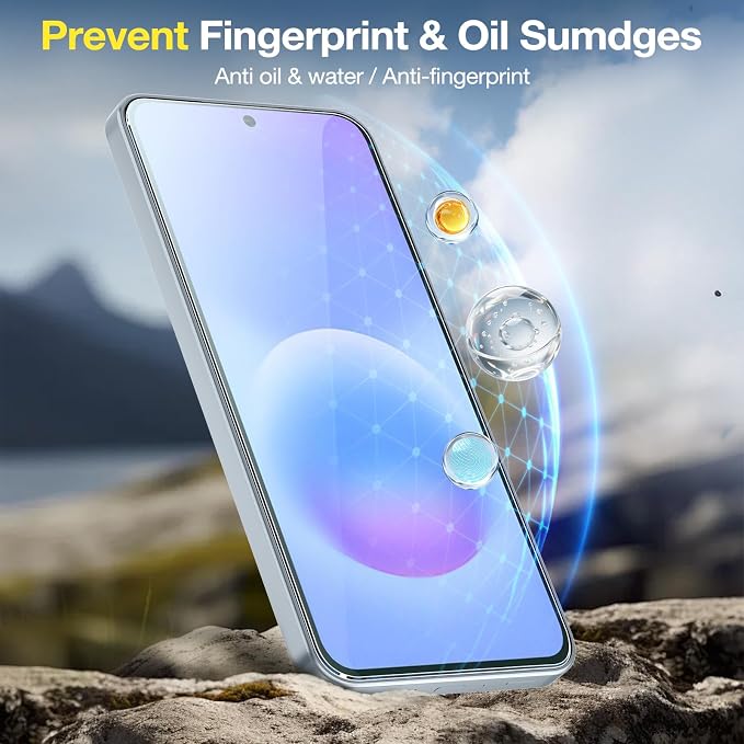 2+2 Pack for Samsung Galaxy A57 5G Screen Protector & Camera Lens Protector, Ultra HD Tempered Glass with Easy Installation Frame, Anti-Fingerprint, Anti-Scratch, Case Friendly, Bubble Free | 2+2 Pack, HD Clear Tempered Glass, Anti-Fingerprint, Anti-Sc... - Image 5