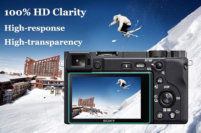 ULBTER Screen Protector for Sony Alpha 1 / A1 & HotShoe Cover [3+2Pack] | 0.3mm 9H Hardness Tempered Glass Anti-Scrach Anti-Fingerprint Anti-Bubble - Image 4