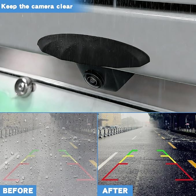 2Pcs Car Rear View Backup Camera Cover, Silicone Car Backup Camera Protective Sticker for Most of Cars, 3.93x0.78x0.78inch - Image 6